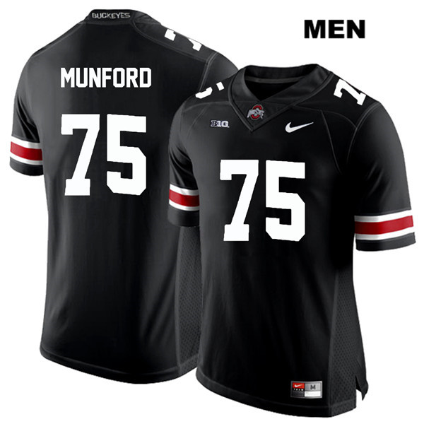 Ohio State Buckeyes Men's Thayer Munford #75 White Number Black Authentic Nike College NCAA Stitched Football Jersey BP19H71SW